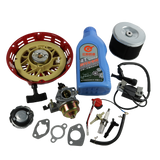 JDMSPEED For Honda GX390 GX340 Recoil Carburetor Ignition Coil Spark Plug Air Filter Kit