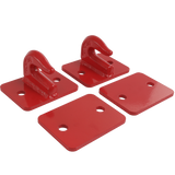 JDMSPEED Pack Of (2) 3/8" Bolt On Grab Hooks For Loader Tractor Bucket Heavy Duty Steel