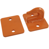 JDMSPEED NEW 2 Set Heavy Duty 3/8" Bolt On Grab Hooks For Loader Tractor Bucket Orange