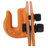 JDMSPEED NEW 2 Set Heavy Duty 3/8" Bolt On Grab Hooks For Loader Tractor Bucket Orange