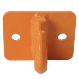 JDMSPEED NEW 2 Set Heavy Duty 3/8" Bolt On Grab Hooks For Loader Tractor Bucket Orange