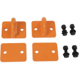 JDMSPEED NEW 2 Set Heavy Duty 3/8" Bolt On Grab Hooks For Loader Tractor Bucket Orange