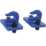 JDMSPEED NEW Blue 2 Set Heavy Duty 3/8" Bolt On Grab Hooks Fits Loader Tractor Bucket