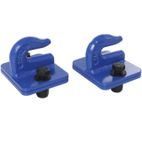 JDMSPEED NEW Blue 2 Set Heavy Duty 3/8" Bolt On Grab Hooks Fits Loader Tractor Bucket