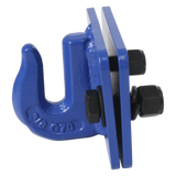 JDMSPEED NEW Blue 2 Set Heavy Duty 3/8" Bolt On Grab Hooks Fits Loader Tractor Bucket