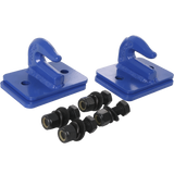 JDMSPEED NEW Blue 2 Set Heavy Duty 3/8" Bolt On Grab Hooks Fits Loader Tractor Bucket