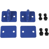 JDMSPEED NEW Blue 2 Set Heavy Duty 3/8" Bolt On Grab Hooks Fits Loader Tractor Bucket