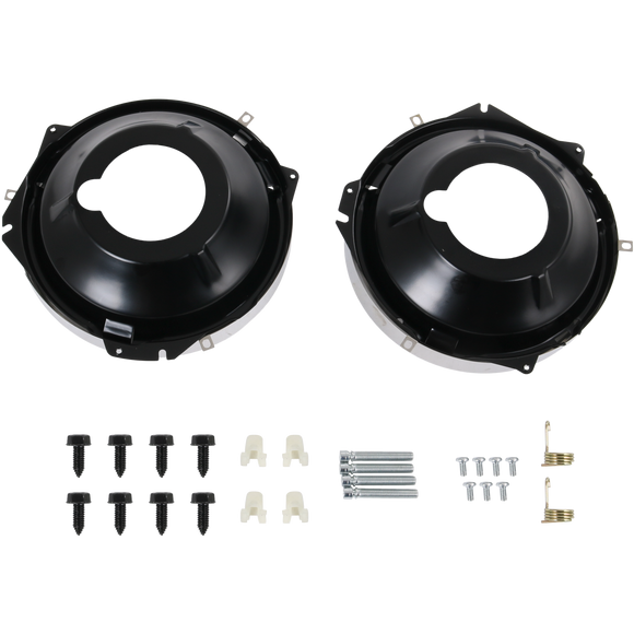 JDMSPEED 28pc Headlamp Retaining Ring Mounting Bucket w/ hardware For Camaro Nova rings