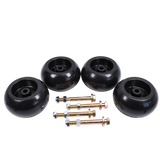 JDMSPEED (4) Hustler Mower Deck Wheel Fits Raptor SD, Super Z, Hustler Sport, FasTrak SD