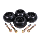 JDMSPEED (4) Hustler Mower Deck Wheel Fits Raptor SD, Super Z, Hustler Sport, FasTrak SD