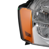 JDMSPEED Pair Headlights Chrome Lamps 4-Door NEW For Jeep 2005-2007 Grand Cherokee