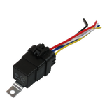 JDMSPEED 4x Heavy Duty 12V 40A Car Auto 5 Pins & Wire Relay Waterproof Plug Socket Set