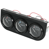 JDMSPEED 2" 52mm 3-in-1 Auto Car Triple Gauge Set NEW Water Temp Oil Pressure Volt Meter