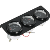 JDMSPEED 2" 52mm 3-in-1 Auto Car Triple Gauge Set NEW Water Temp Oil Pressure Volt Meter