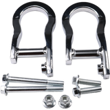 JDMSPEED 2X Fits 2007-2019 Chevrolet Silverado GMC Sierra 1500 Chrome Tow Hooks 84072462
