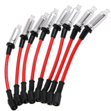 JDMSPEED 41-110 Iridium Spark Plugs & M8-48322 Spark Plug Wires for 5.3 6.0L 6.2L Chevy