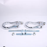 JDMSPEED 2X Chrome Front Tow Hooks For 19-22 Chevrolet Silverado 1500 Next Gen 84195899