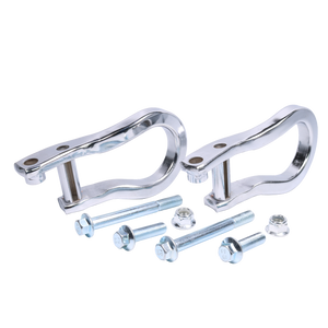 JDMSPEED 2X Chrome Front Tow Hooks For 19-22 Chevrolet Silverado 1500 Next Gen 84195899
