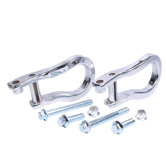 JDMSPEED 2X Chrome Front Tow Hooks For 19-22 Chevrolet Silverado 1500 Next Gen 84195899