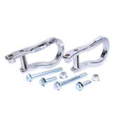 JDMSPEED 2X Chrome Front Tow Hooks For 19-22 Chevrolet Silverado 1500 Next Gen 84195899