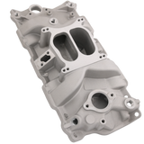 JDMSPEED Dual Plane Front Intake Manifold Fit for Small Block Chevy SBC 262-400 1955-86