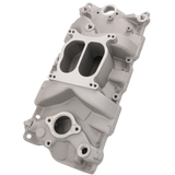 JDMSPEED Dual Plane Front Intake Manifold Fit for Small Block Chevy SBC 262-400 1955-86