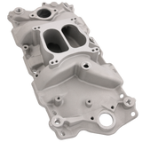 JDMSPEED Dual Plane Front Intake Manifold Fit for Small Block Chevy SBC 262-400 1955-86