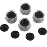 JDMSPEED 4X Trailer 1.98" Axle EZ Lube Grease Hub Cover Dust Cap Cup & Extra Rubber Plug