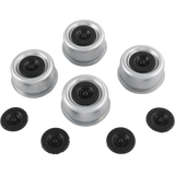 JDMSPEED 4x 2.44" Dexter EZ Lube Rubber Plug Dust Cap Grease Cover Trailer Axle Hub
