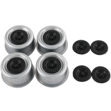 JDMSPEED 4x 2.44" Dexter EZ Lube Rubber Plug Dust Cap Grease Cover Trailer Axle Hub