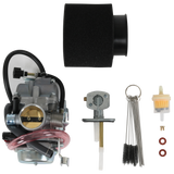 JDMSPEED Carburetor W/ Fuel Petcock Switch For Kawasaki KLF300 Bayou 300 1986-1995 Carb