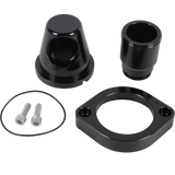 JDMSPEED Black Water Neck 90 1.5" Billet Swivel Thermostat Housings Fits For GM LS Engine