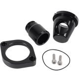 JDMSPEED Black Water Neck 90 1.5" Billet Swivel Thermostat Housings Fits For GM LS Engine