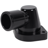 JDMSPEED Black Water Neck 90 1.5" Billet Swivel Thermostat Housings Fits For GM LS Engine