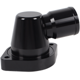 JDMSPEED Black Water Neck 90 1.5" Billet Swivel Thermostat Housings Fits For GM LS Engine