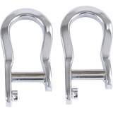 JDMSPEED 2X Fits 2007-2019 Chevrolet Silverado GMC Sierra 1500 Chrome Tow Hooks 84072462