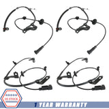 JDMSPEED 4pcs Front Rear Left Right ABS Speed Sensor For Jeep Compase Patriot Caliber FWD
