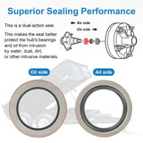 JDMPEED 10-56 Seal 010-056-00 For Dexter 10K 12K 15K Trailer Axles, Replaces Dexter NEW