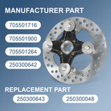 JDMSPEED Front/Rear Wheel Hub & Brake Rotor Fits Can-Am Renegade 800 850 1000 500 570 650