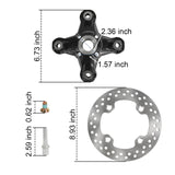 JDMSPEED Front/Rear Wheel Hub & Brake Rotor Fits Can-Am Renegade 800 850 1000 500 570 650