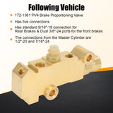 JDMSPEED FOR GM CHEVY DISC/DRUM BRAKE ACDELCO PROPORTIONING VALVE PV4
