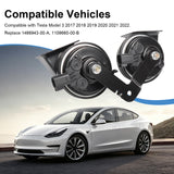 JDMSPEED 1486943-00-A Black Horns Assembly NEW For Tesla Model 3 2017-2024