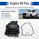 JDMSPEED 1 Pcs Black Engine Oil Pan HL3Z6675A Fits For 2017-2019 Ford F-150 V6 3.5L New