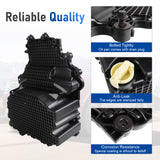 JDMSPEED 1 Pcs Black Engine Oil Pan HL3Z6675A Fits For 2017-2019 Ford F-150 V6 3.5L New