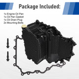 JDMSPEED 1 Pcs Black Engine Oil Pan HL3Z6675A Fits For 2017-2019 Ford F-150 V6 3.5L New