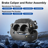 JDMSPEED Front Rear Brake Calipers & Rotors For 2015-22 Can-Am Outlander 450 570 850 1000
