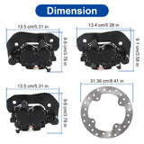 JDMSPEED Front Rear Brake Calipers & Rotors For 2015-22 Can-Am Outlander 450 570 850 1000