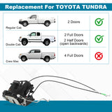 JDMSPEED Front Left Driver Power Door Lock Actuator W/O Full Cab Fits Toyota Tundra 00-06