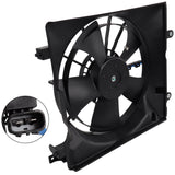 JDMSPEED Left AC Condenser Radiator Cooling Fan For Honda Civic 1.5 1.8 2.4L 2012-2015