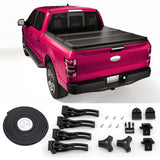 CARMOCAR New For 2002-2018 Dodge Ram Hard Solid Tri-Folding Tonneau Cover 6.5ft Short Bed